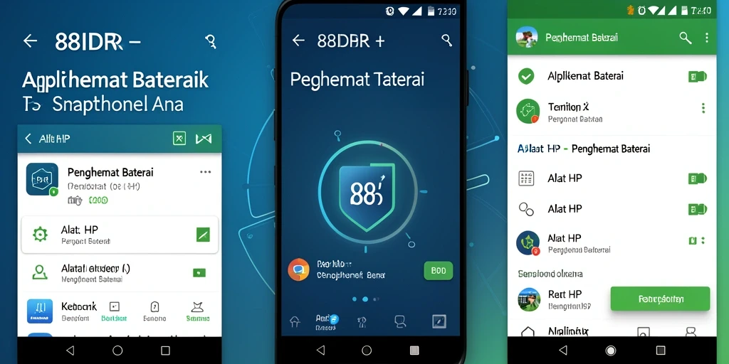 Tampilan antarmuka aplikasi Penghemat Baterai 88IDR.