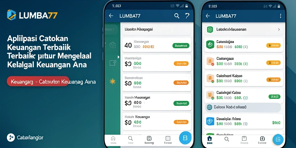 Antarmuka aplikasi LUMBA77 yang menarik dan mudah digunakan.