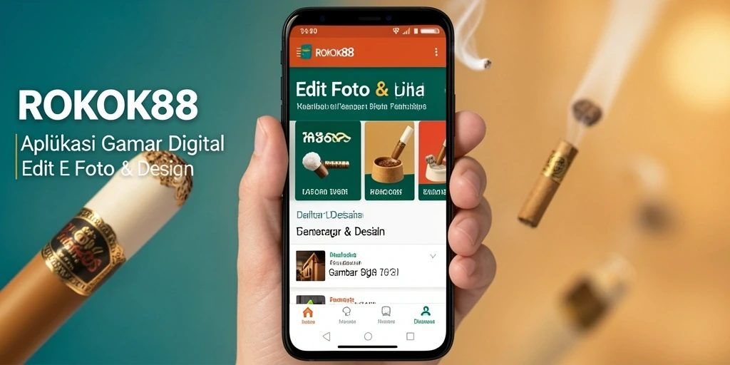 Screenshot ROKOK88 menampilkan antarmuka penggunaan aplikasi Gambar Digital yang intuitif.